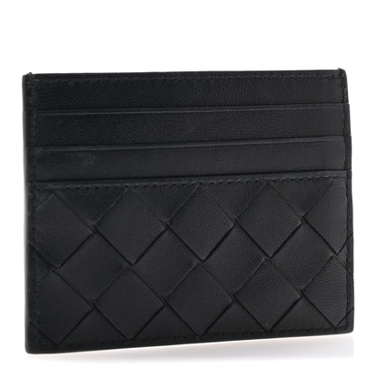 Bottega Veneta Nappa Intrecciato VN Card Case Black 3 of 11