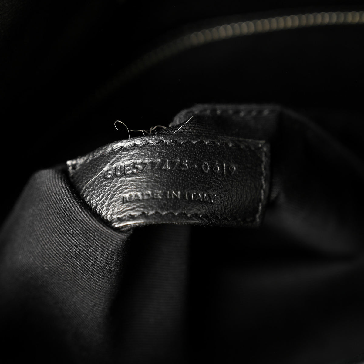 Lambskin Quilted Medium Loulou Puffer Monogram Chain Satchel Black
