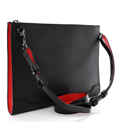 Christian Louboutin Calfskin Skypouch Crossbody Clutch Black 3 of 12
