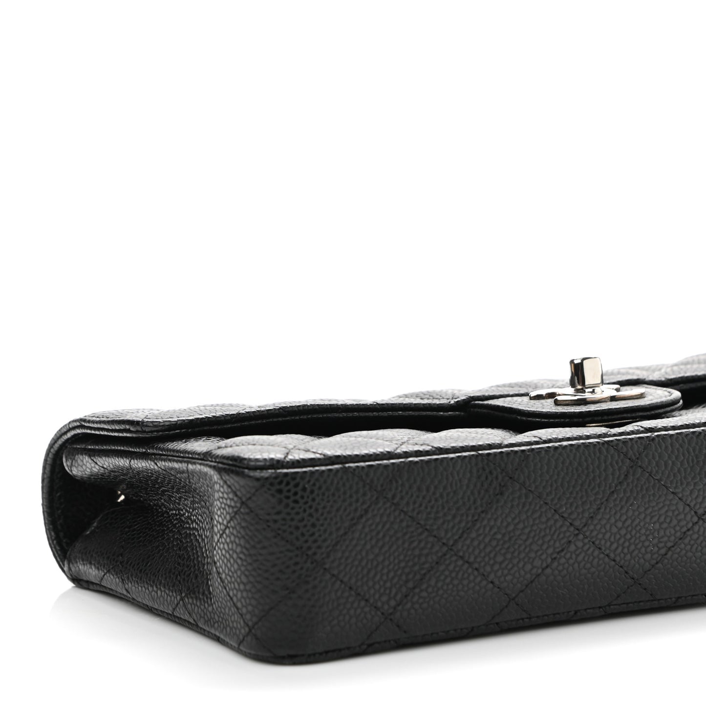 Caviar Quilted East West Flap Black