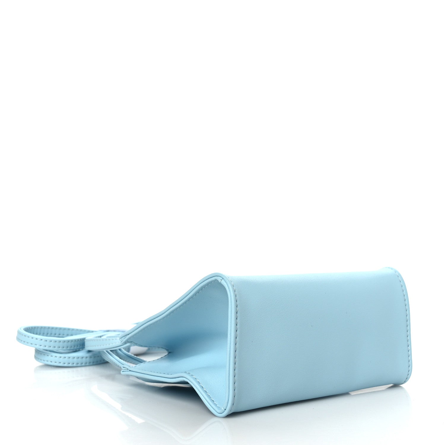 Telfar Vegan Leather Small Shopping Bag Pool Blue 4 of 8