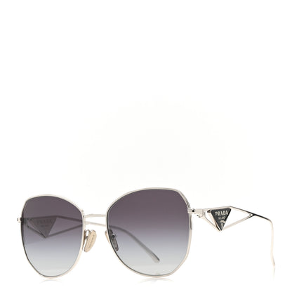 Prada Metal Symbole Triangle Logo Sunglasses SPR57YS Smoky Grey 1 of 6