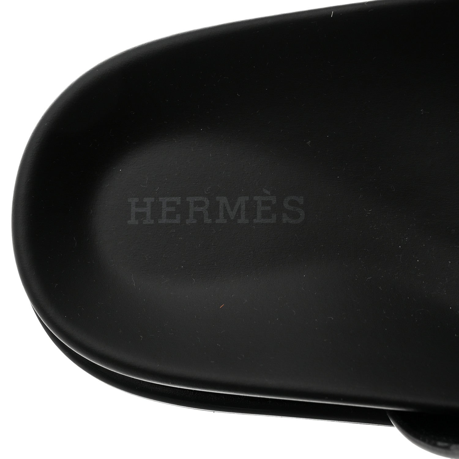 Hermes Calfskin Womens Chypre Sandals 37.5 Black 6 of 9