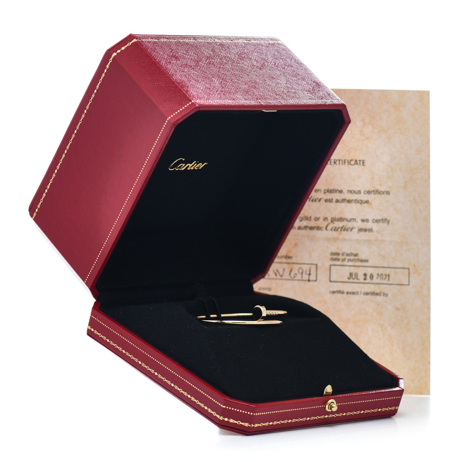 Cartier 18K Yellow Gold Small Juste Un Clou Bracelet 14 5 of 5