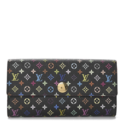 Louis Vuitton Monogram Multicolor Sarah Wallet Black Grenade 1 of 8