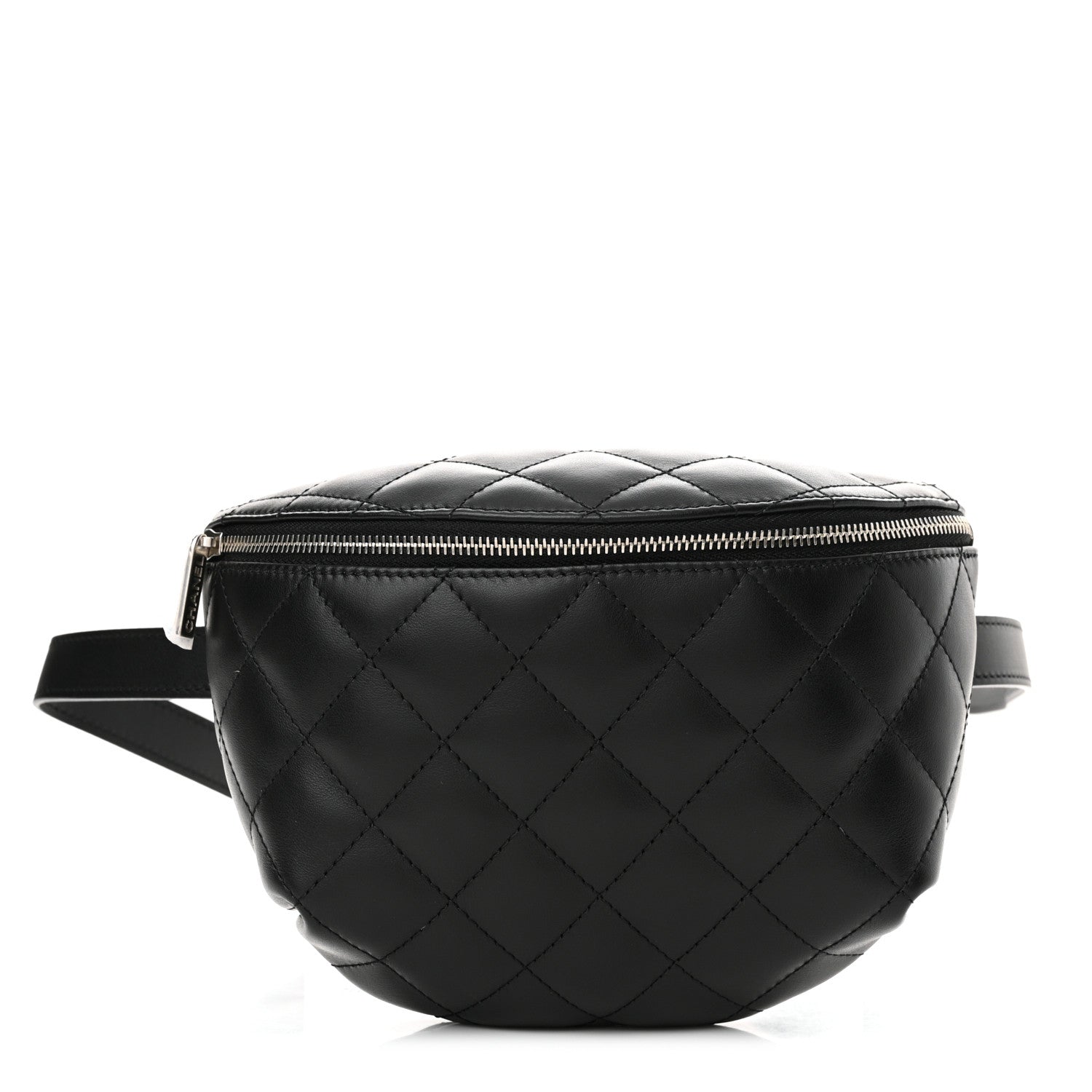 Chanel Calfskin Quilted Waist Belt Bag Black 1 of 10