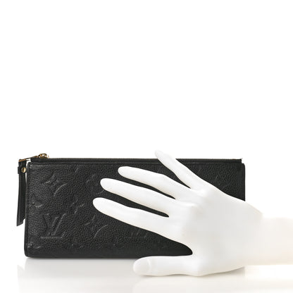 Louis Vuitton Empreinte Adele Wallet Black 2 of 9