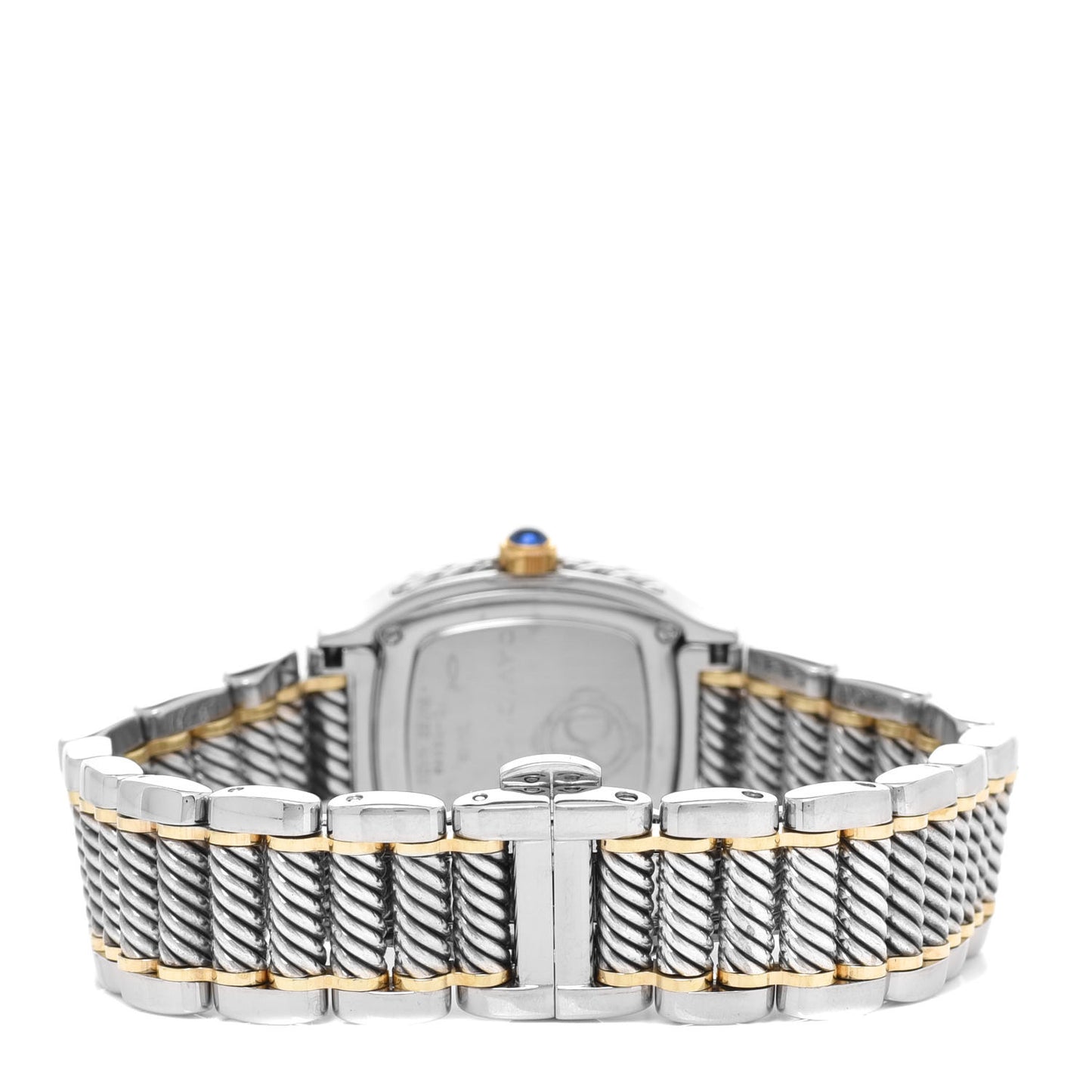 Stainless Steel 18K Yellow Gold Diamond Bezel Mother of Pearl 25mm Thoroughbred Quartz Watch