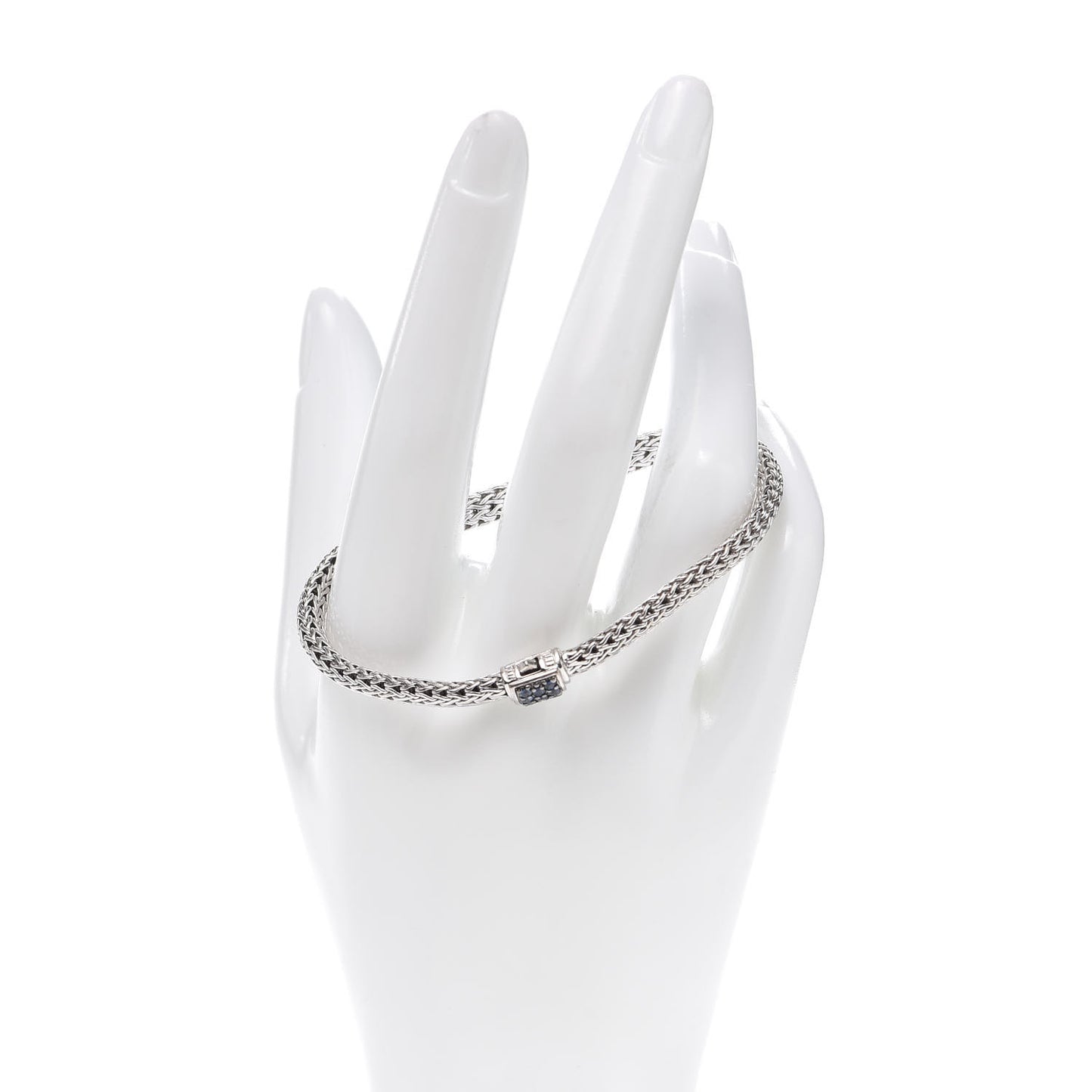Sterling Silver Blue Sapphire 5mm Classic Chain Bracelet