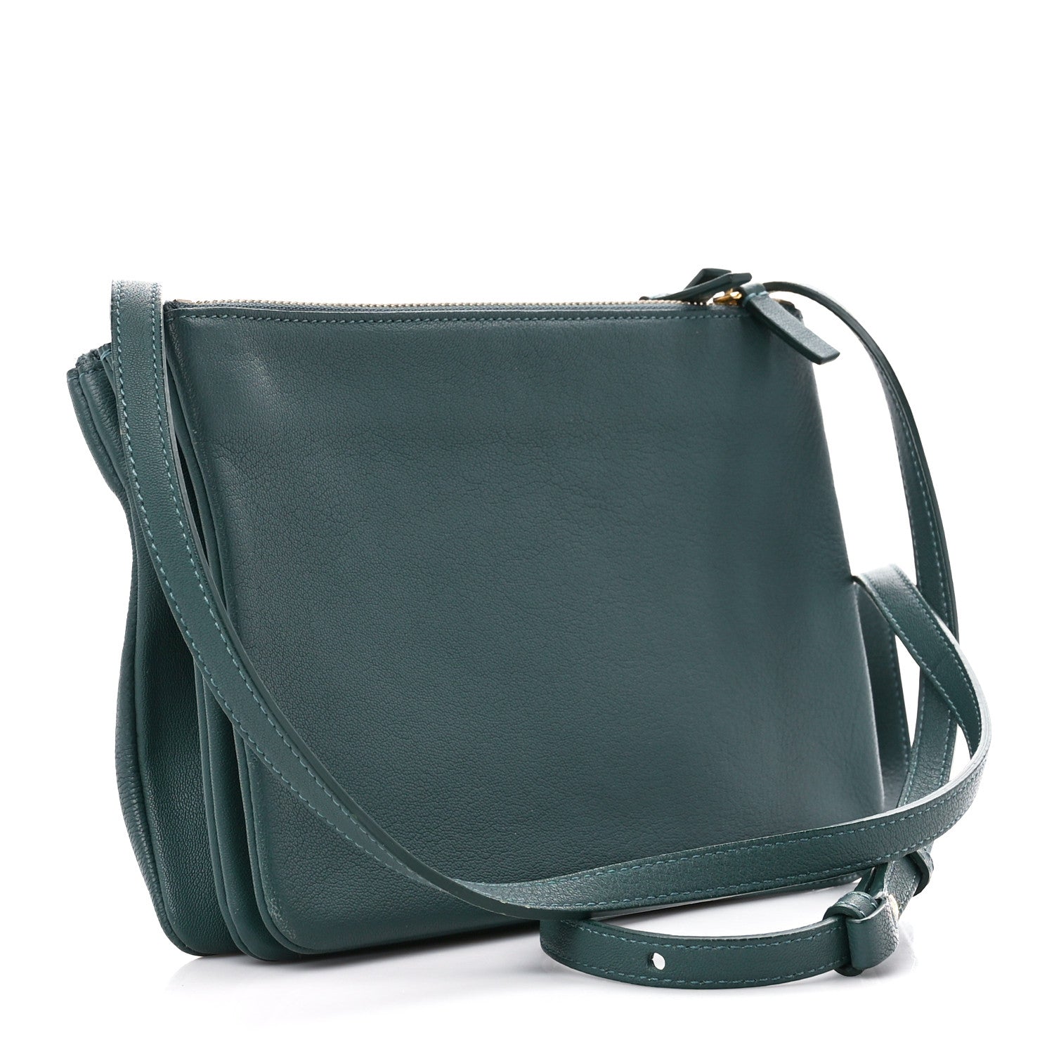 Celine Lambskin Small Trio Crossbody Bag Amazone 3 of 11