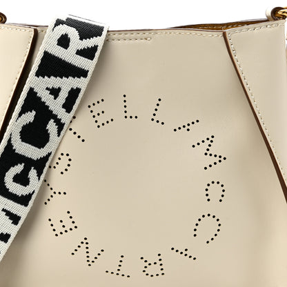 Stella McCartney Eco Alter Nappa Perforated Logo Tiny Crossbody White 7 of 10