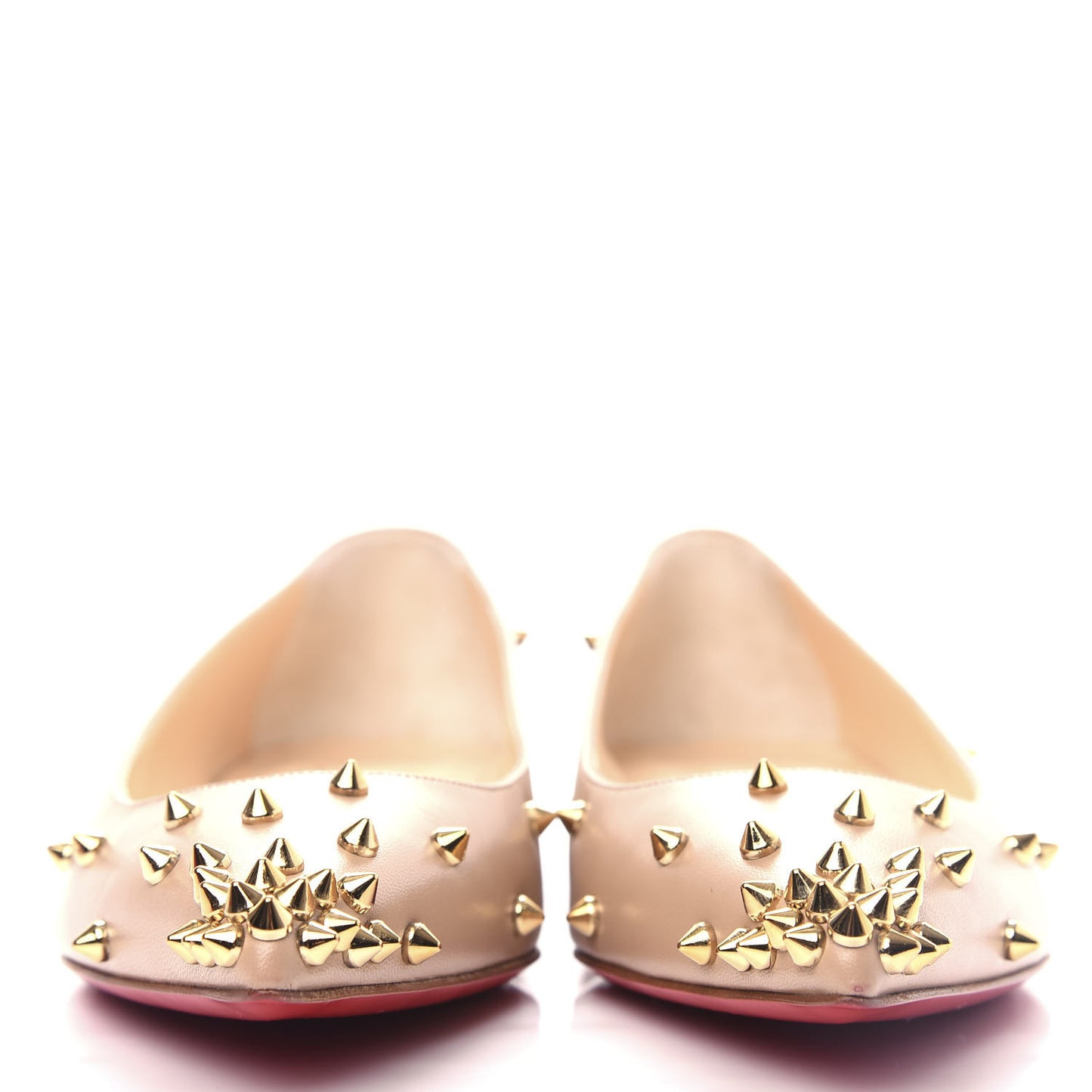 Nappa Degraspike Flats 39.5 Nude