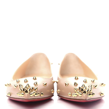Christian Louboutin Nappa Degraspike Flats 39.5 Nude 2 of 10