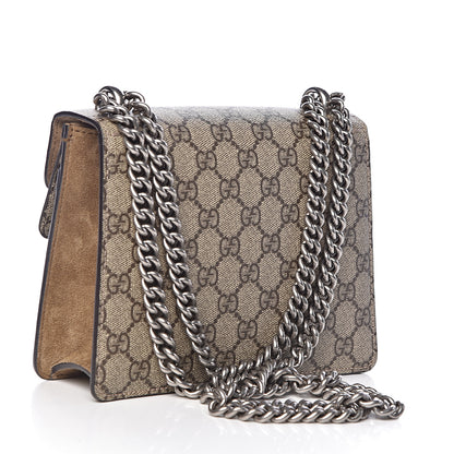 Gucci GG Supreme Monogram Mini Dionysus Shoulder Bag Taupe 3 of 10