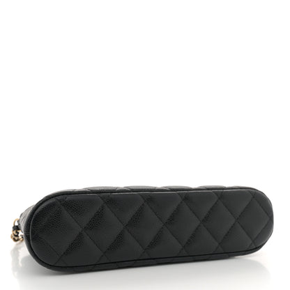 Chanel Caviar Quilted Classic Clutch With Chain Black 4 of 12