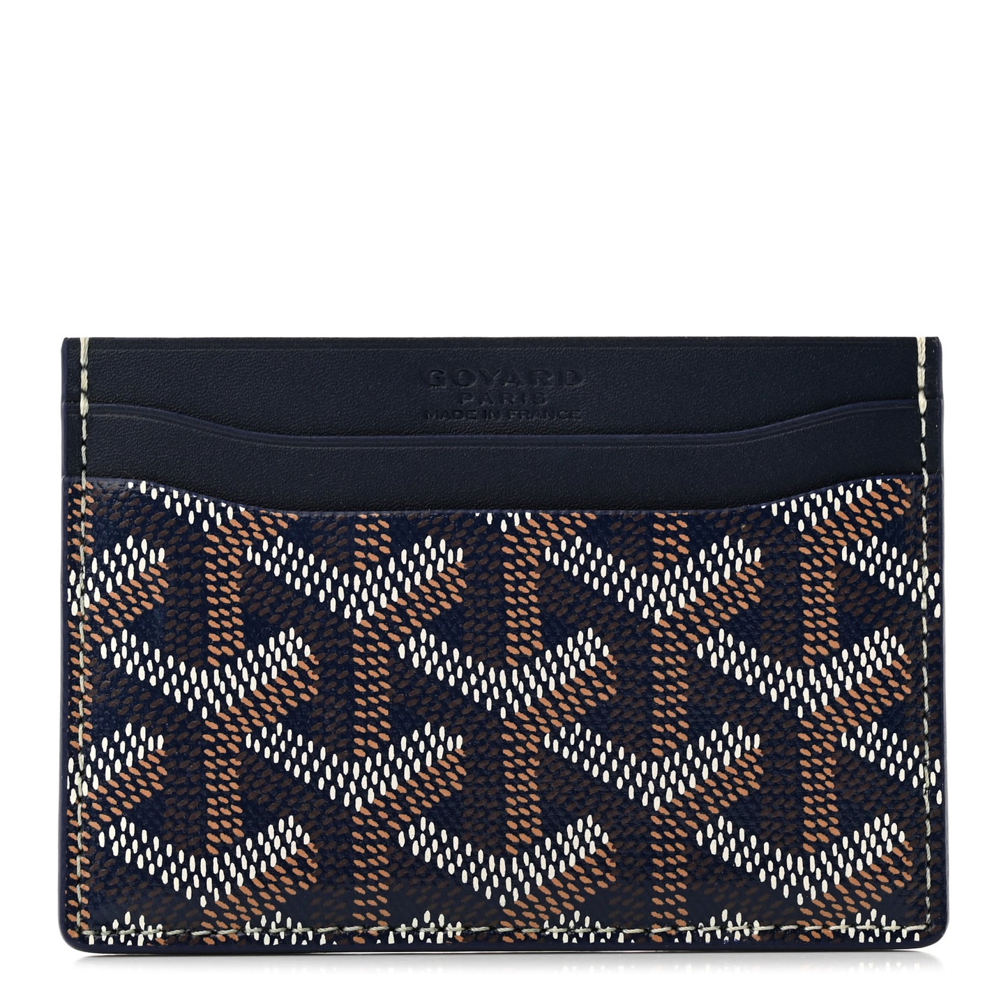 Goyardine Saint Sulpice Card Holder Navy