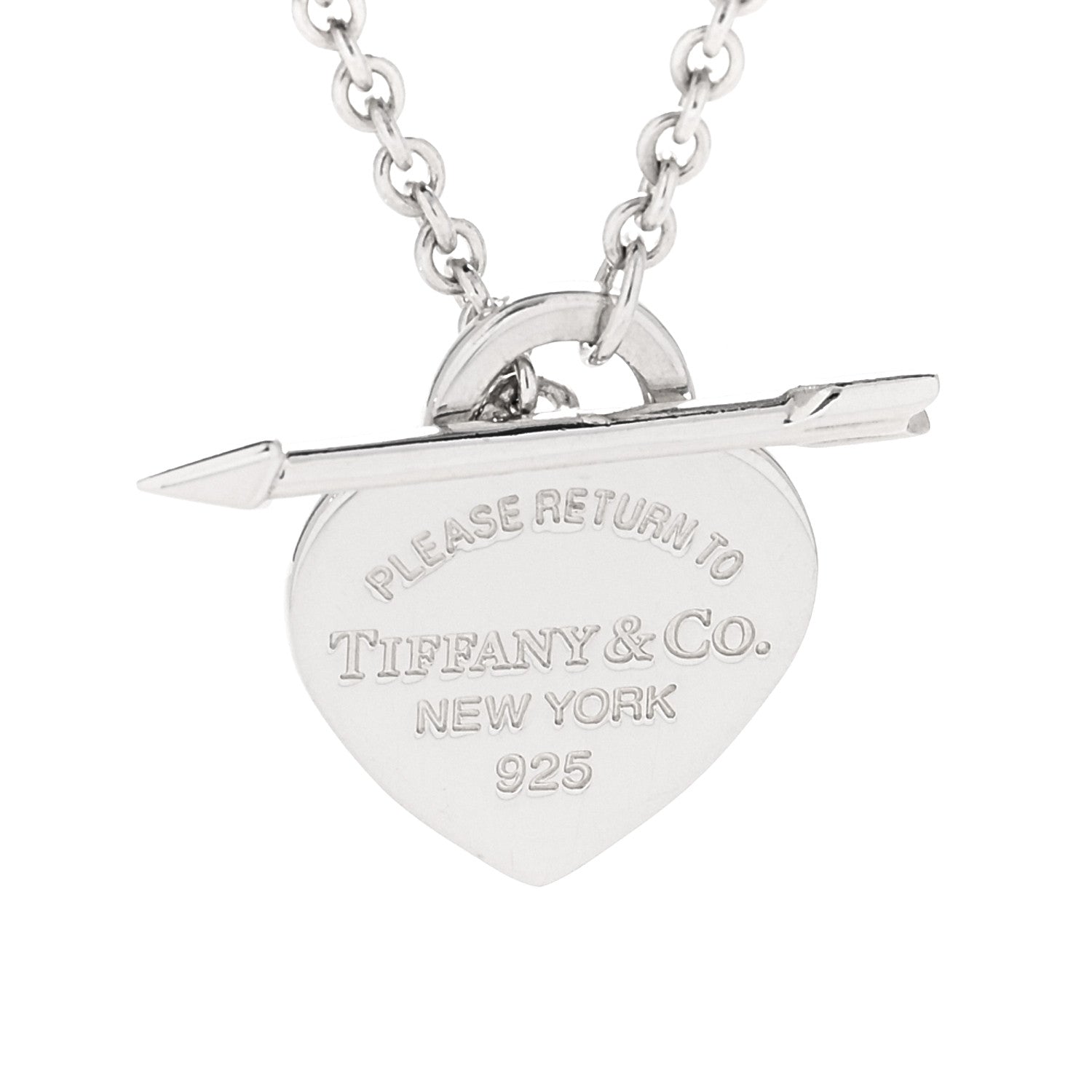 Tiffany Sterling Silver Small Return to Tiffany Lovestruck Pendant Necklace 4 of 5