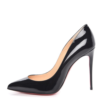 Christian Louboutin Patent Pigalle Follies 100 Pumps 38.5 Black 1 of 8
