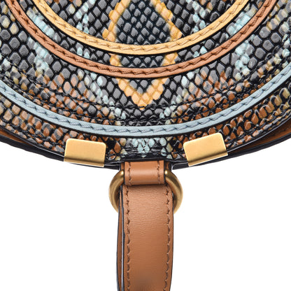 Chloe Python Calfskin Embossed Mini Marcie Round Crossbody Bag Multicolor 11 of 11