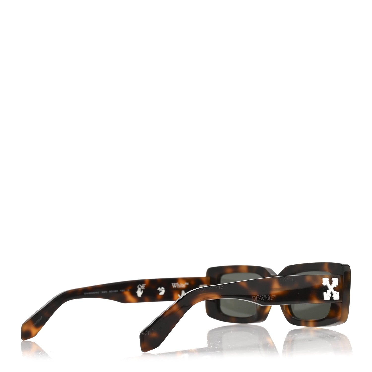 Off-White Acetate Arthur Square Sunglasses OW40004U Tortoise 4 of 7