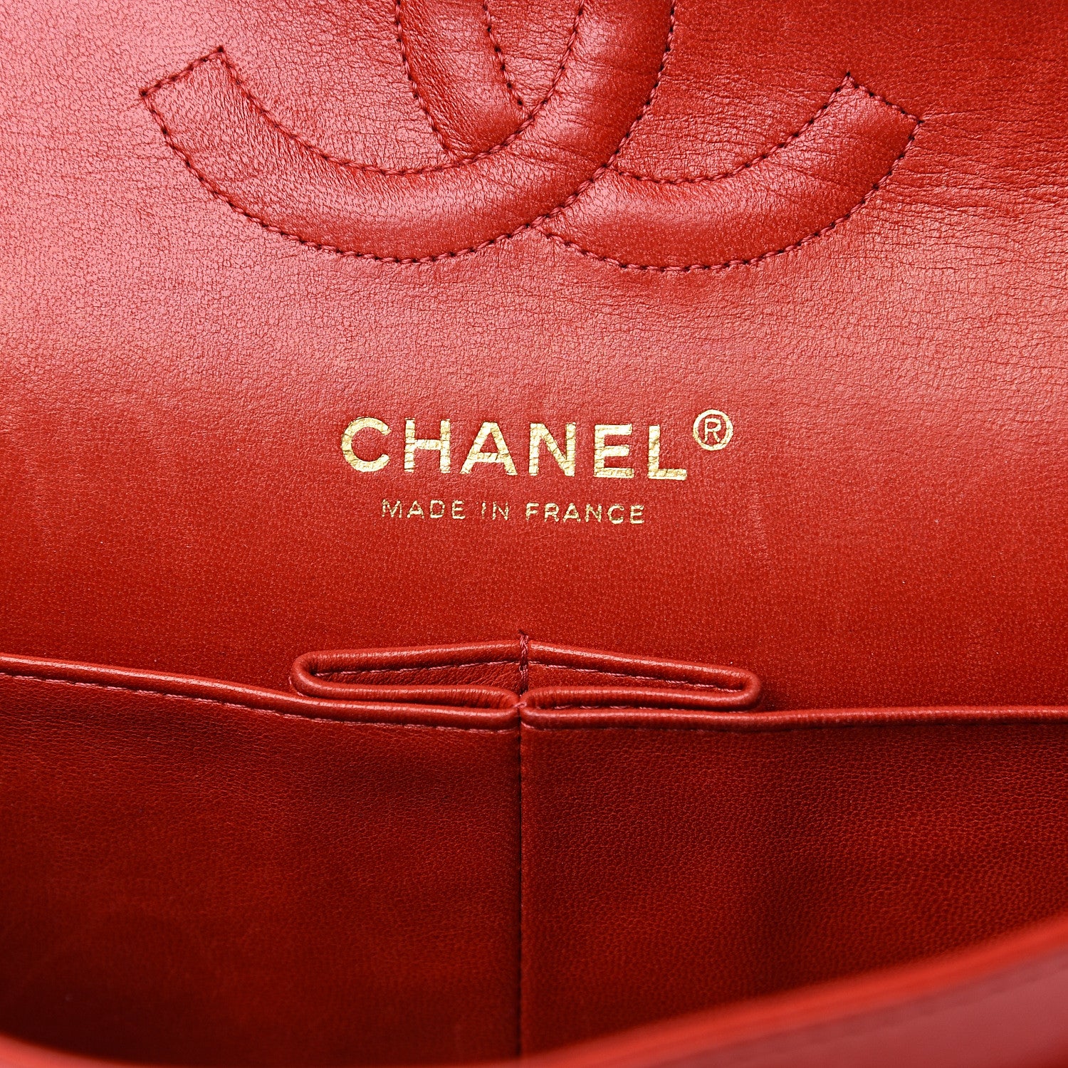 Chanel Lambskin Quilted Medium Double Flap Red 5 of 19