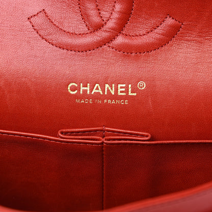 Chanel Lambskin Quilted Medium Double Flap Red 5 of 19