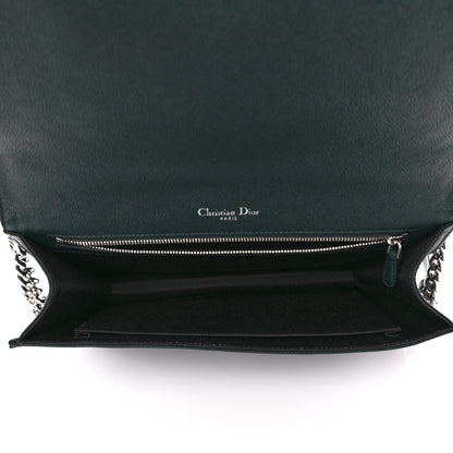 Christian Dior Grained Calfskin Large Diorama Flap Bag Green 5 of 11