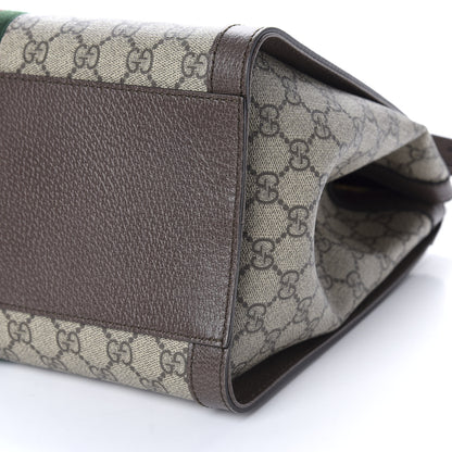 Gucci GG Supreme Monogram Web Medium Ophidia Tote Bag Brown 7 of 10