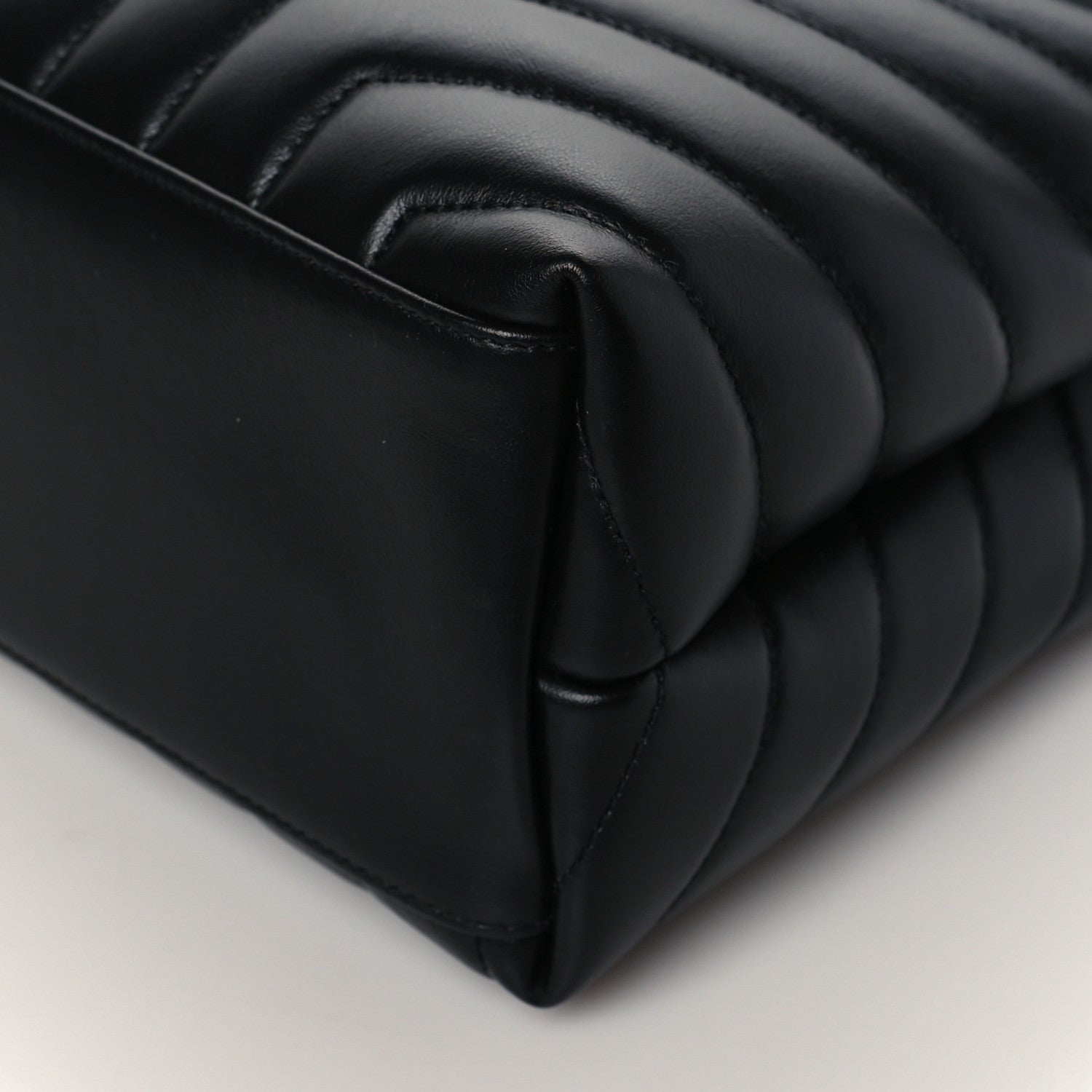 Saint Laurent Calfskin Y Quilted Monogram Medium Loulou Chain Satchel Black 9 of 9