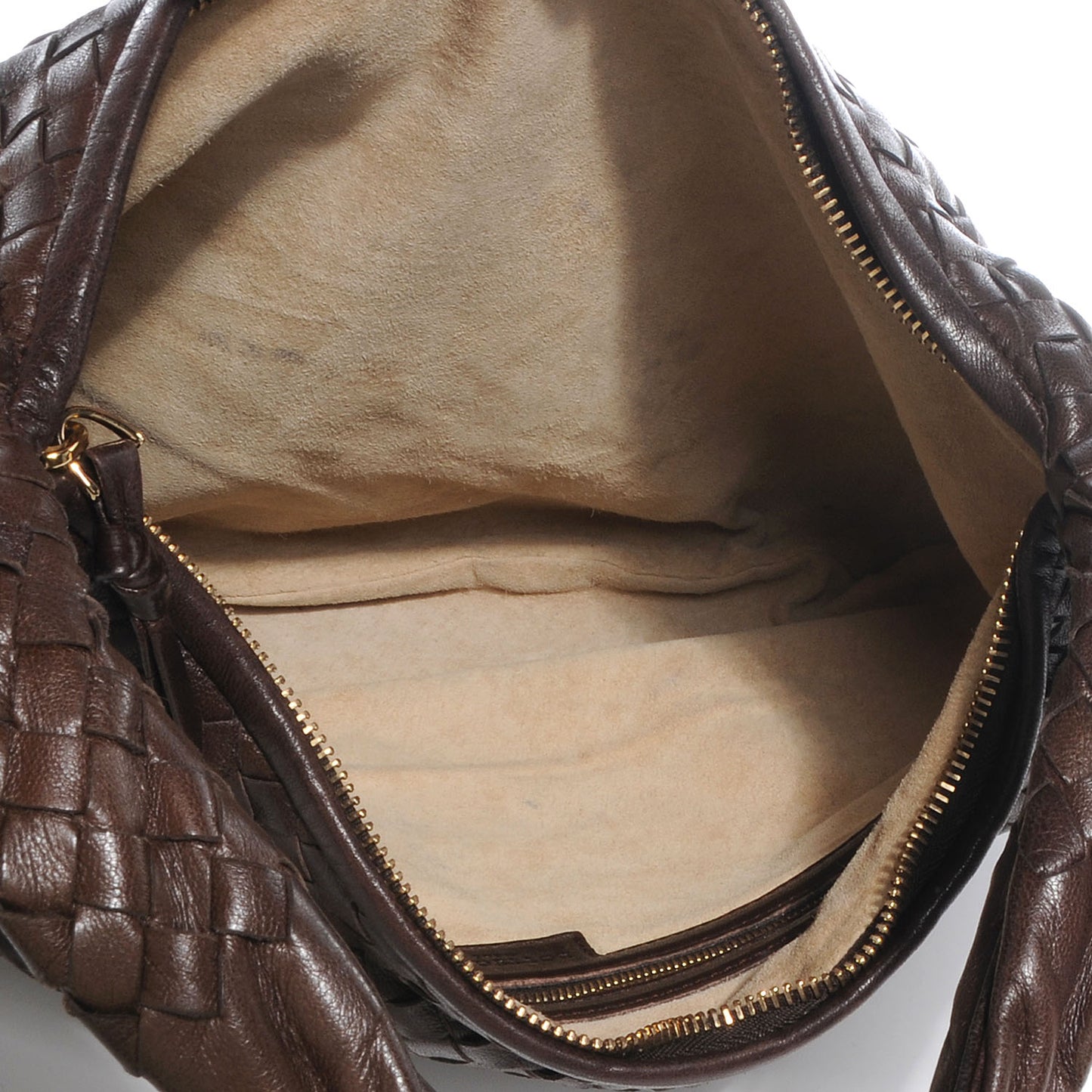 Nappa Intrecciato Medium Veneta Hobo Ebano