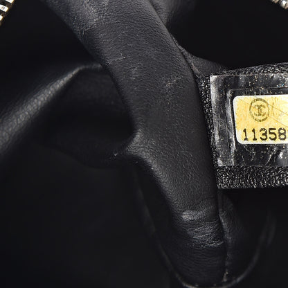 Chanel Calfskin Logo Cosmetic Case Black 7 of 12
