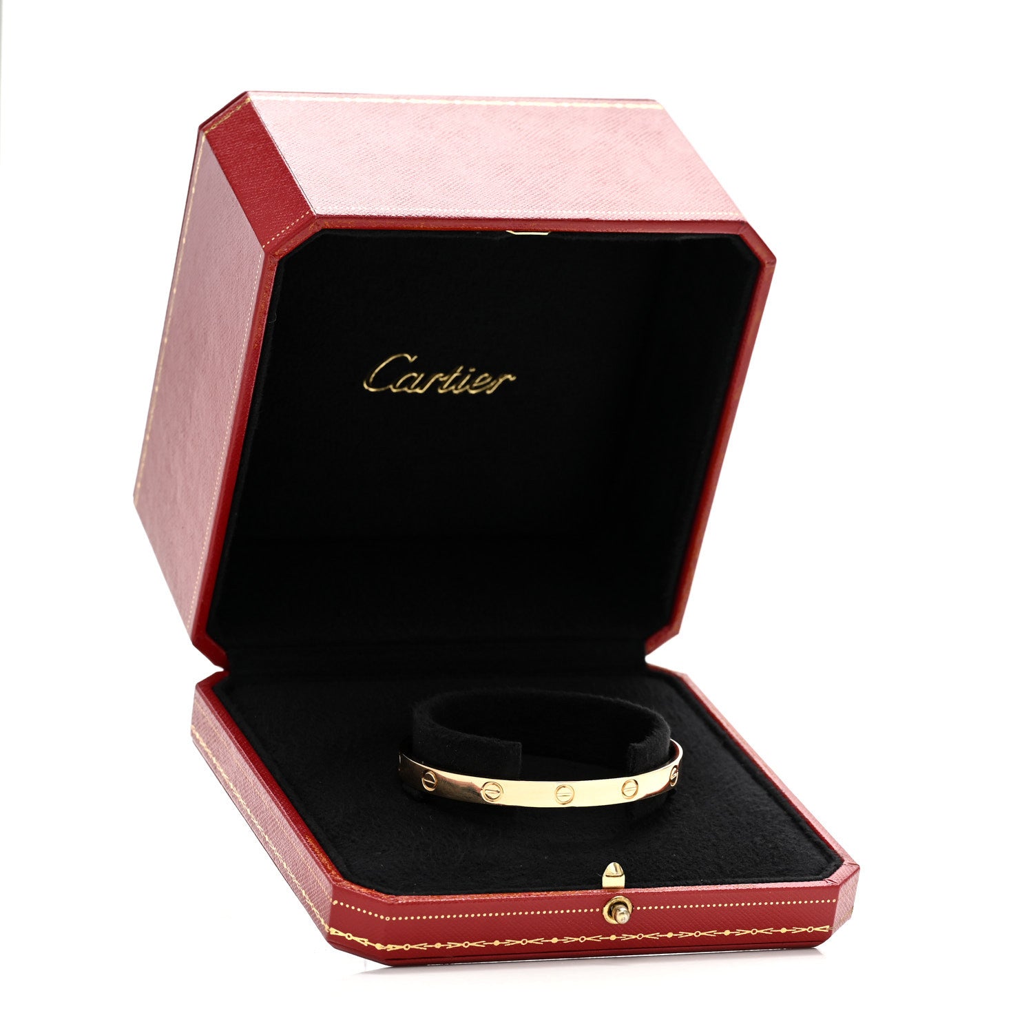 Cartier 18K Yellow Gold LOVE Cuff Bracelet 19 4 of 4