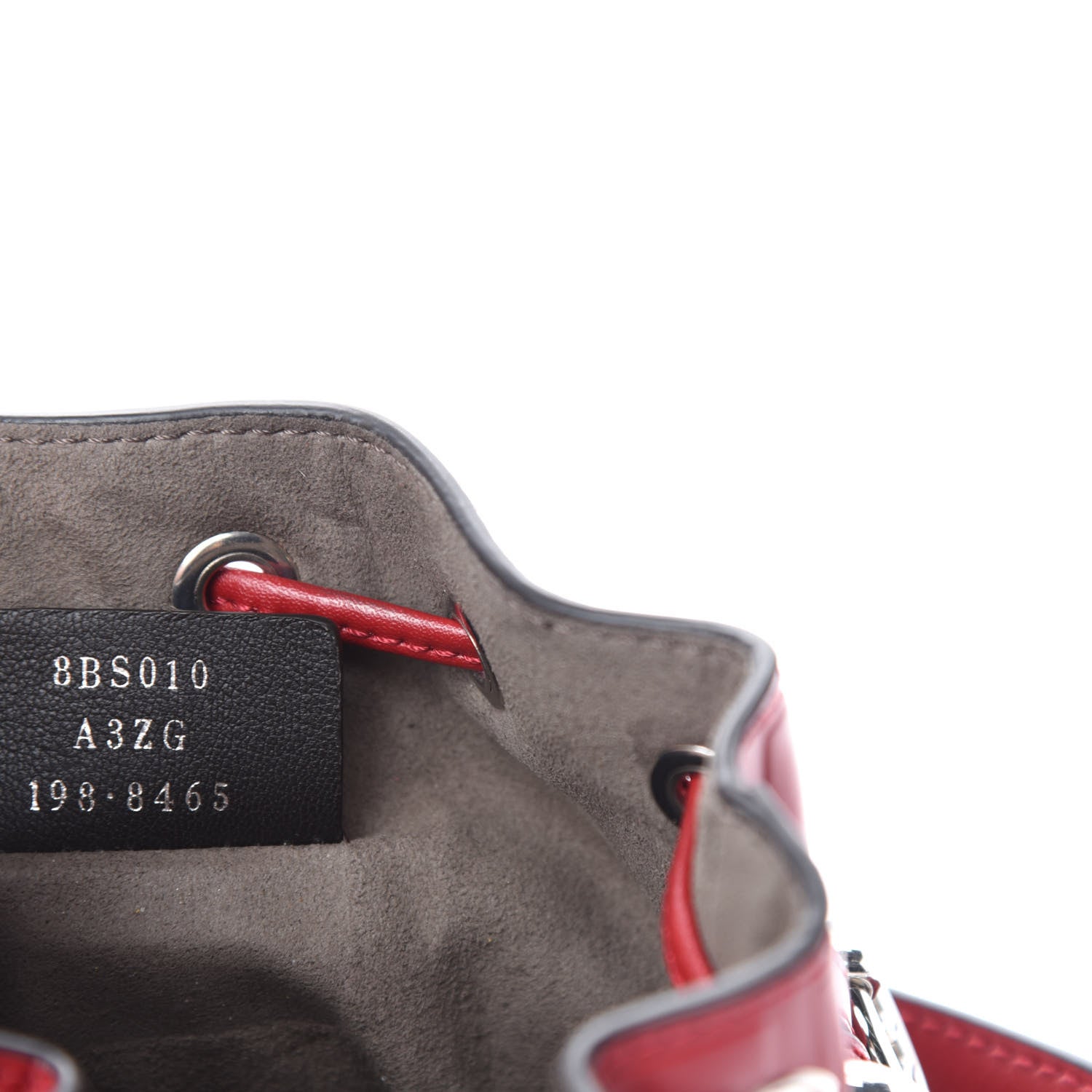 Fendi Vitello Liberty F is Fendi FF 1974 Embossed Mini Mon Tresor Bucket Bag Fragola 9 of 10