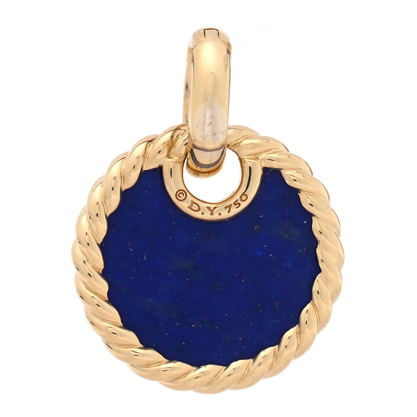 18K Yellow Gold Lapis Lazuli Elements Pendant