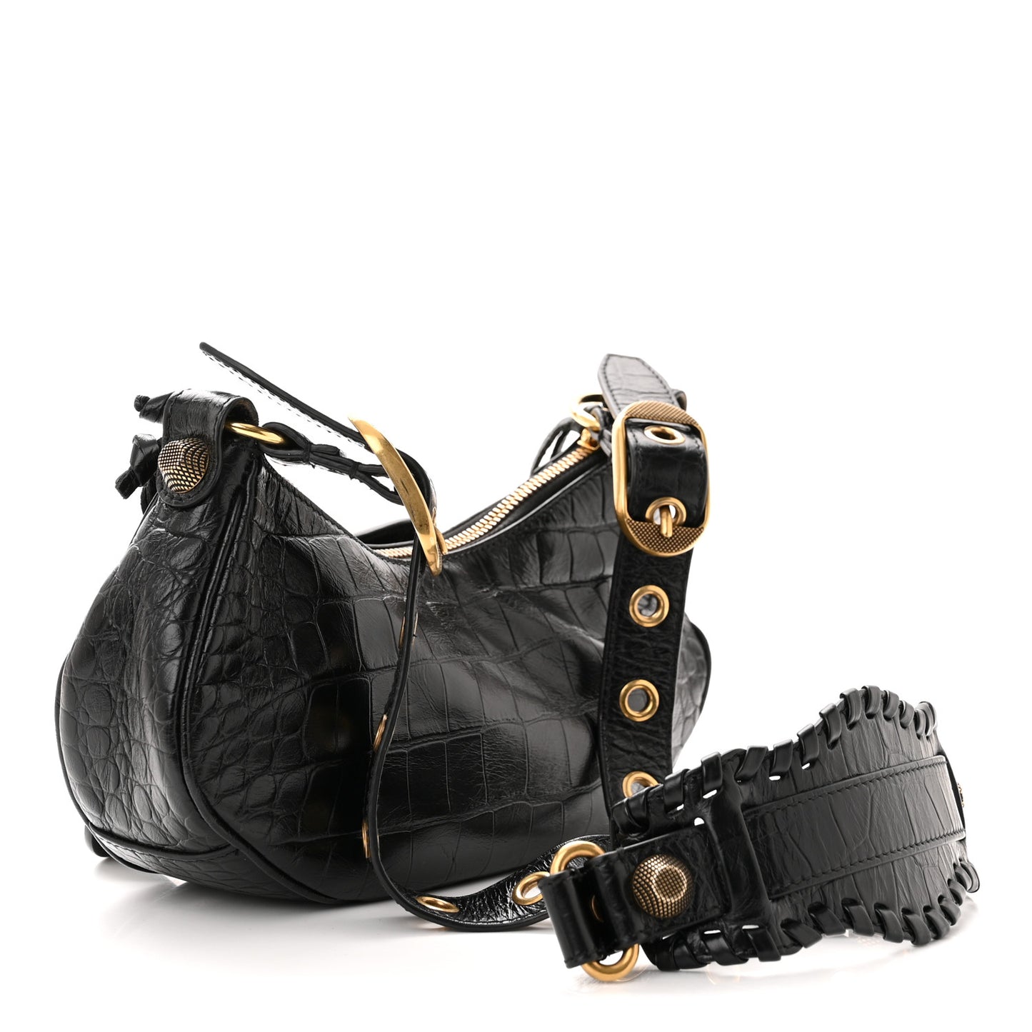 Agneau Arena Le Cagole Shoulder Bag XS Black