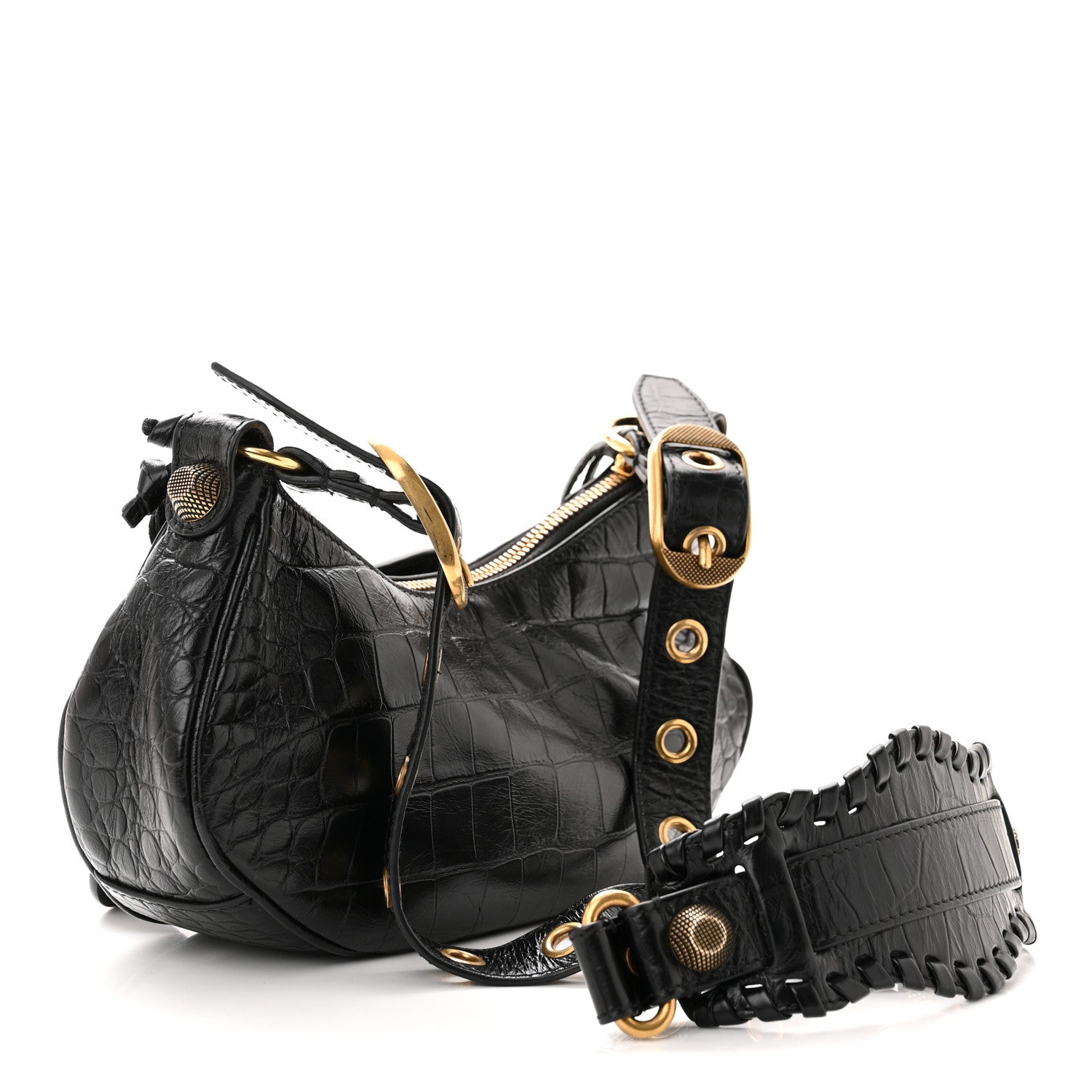 Balenciaga Agneau Arena Le Cagole Shoulder Bag XS Black 3 of 12