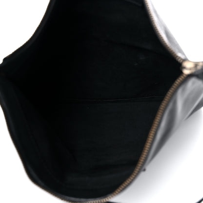 Balenciaga BALENCIAG Veau Papier Classic Silver Hardware Clutch Black 5 of 19