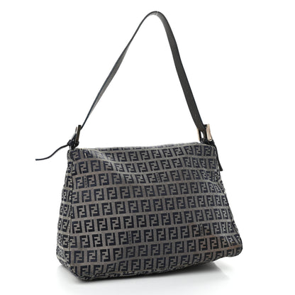 Fendi Zucchino Mama Baguette Navy 2 of 12