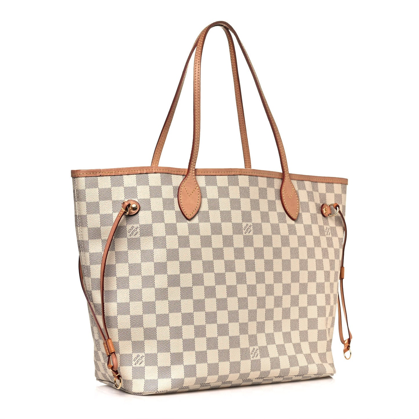 Damier Azur Neo Neverfull MM Rose Ballerine