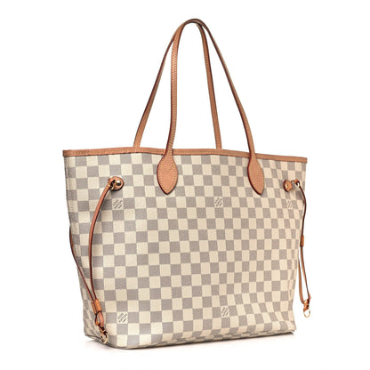 Louis Vuitton Damier Azur Neo Neverfull MM Rose Ballerine 3 of 18