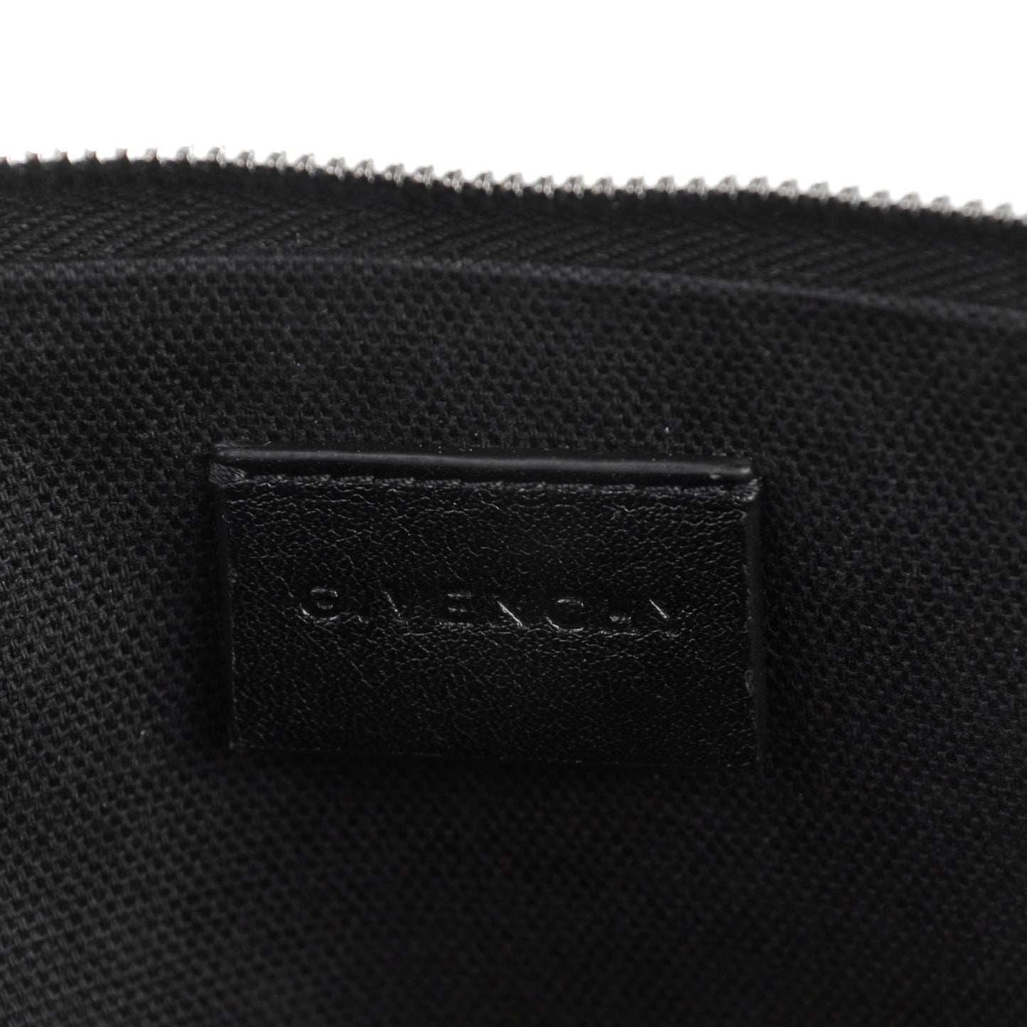 Coated Canvas Jaguar Print Zip Pouch