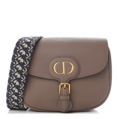 Christian Dior Grained Calfskin Large Bobby Flap Warm Taupe 1 of 8