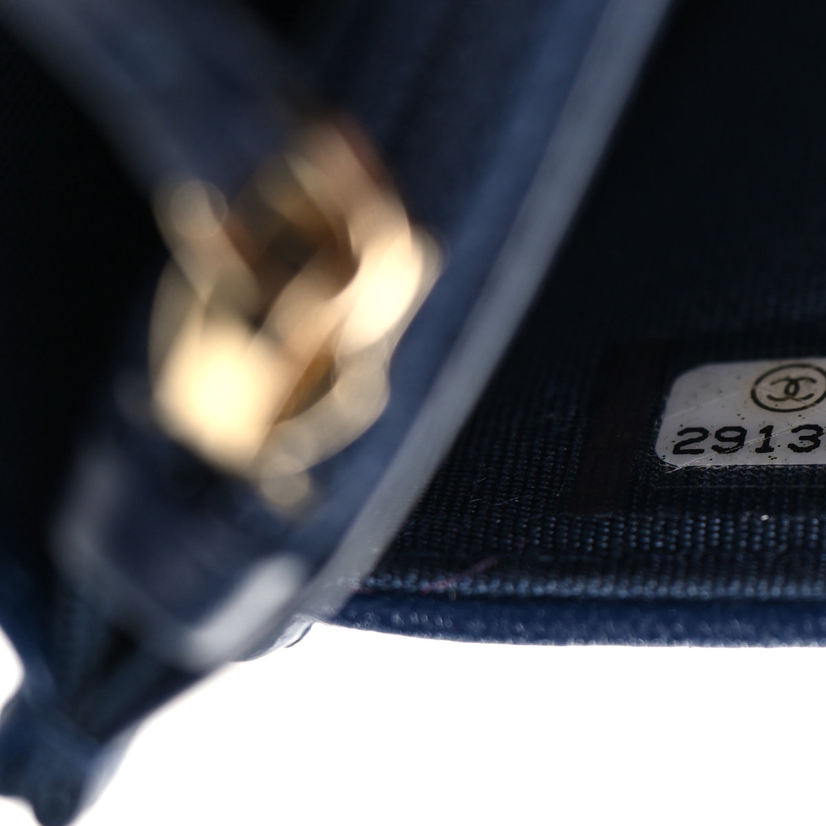 Lambskin Quilted Chanel 19 Wallet On Chain WOC Blue