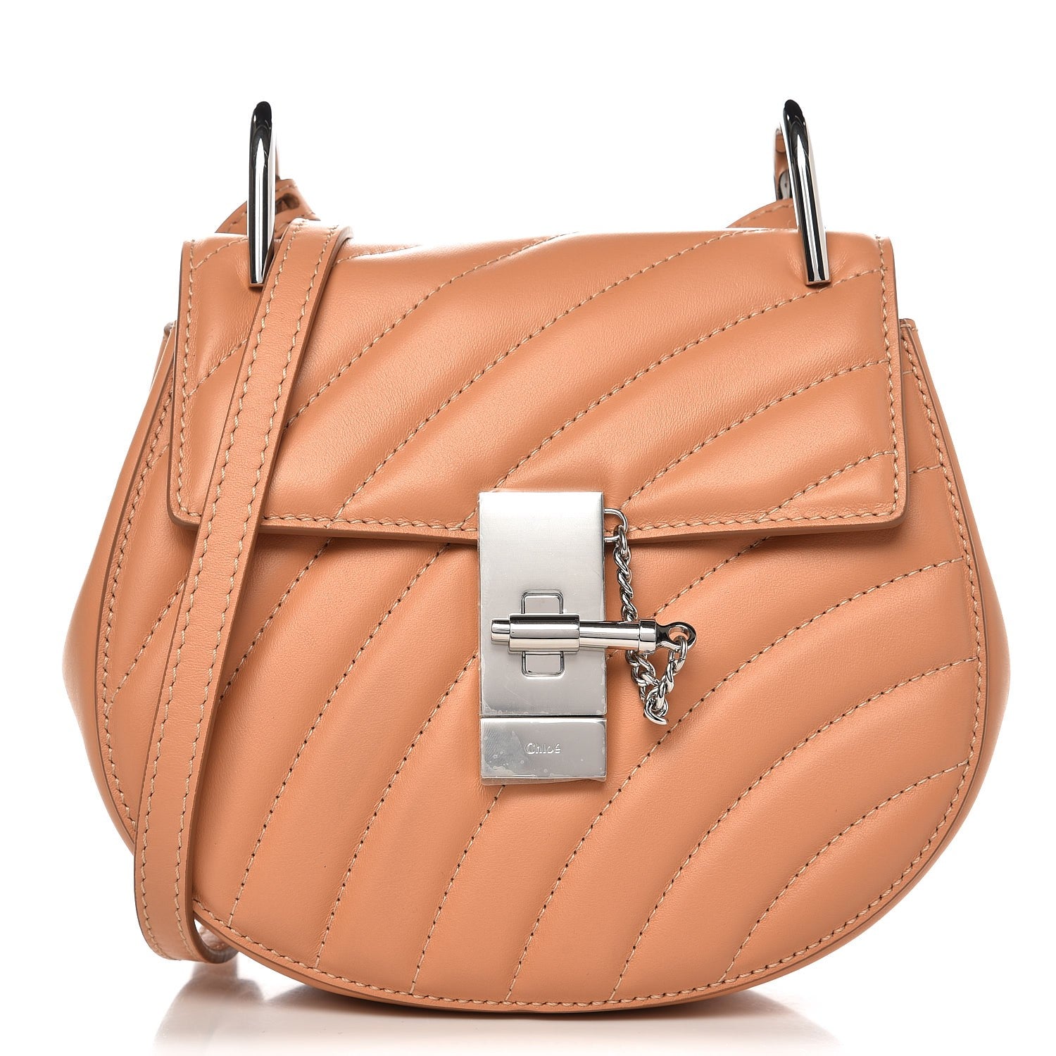 Chloe Calfskin Quilted Mini Drew Bijou Shoulder Bag Blushy Pink 1 of 6