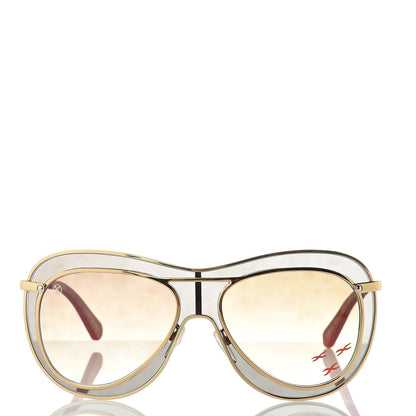 Louis Vuitton Aviator Sunglasses Z0905U Gold 2 of 8