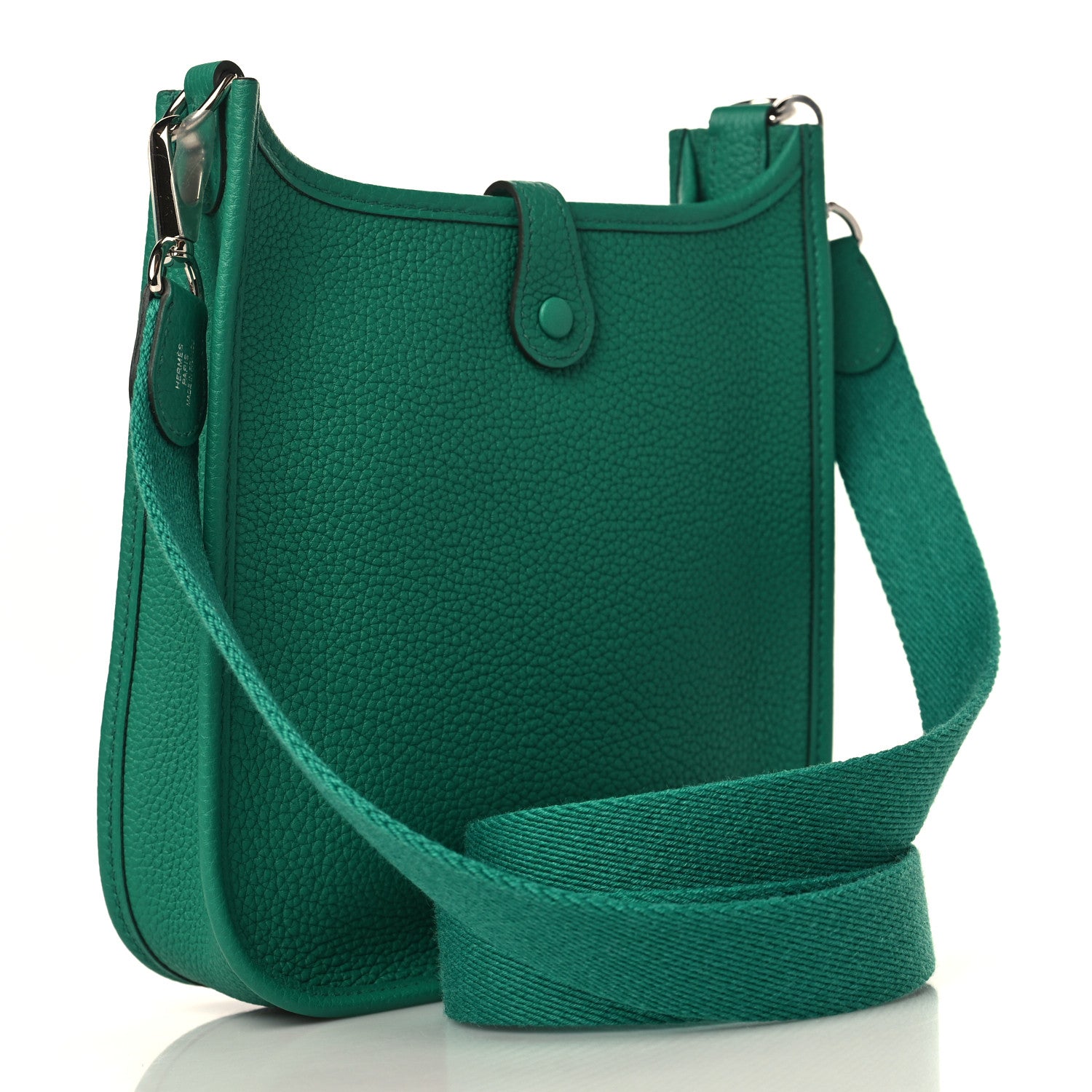 Hermes Taurillon Clemence Evelyne TPM Vert Jade 2 of 9