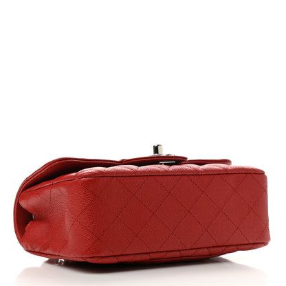 Chanel Caviar Quilted Mini Rectangular Flap Red 4 of 11