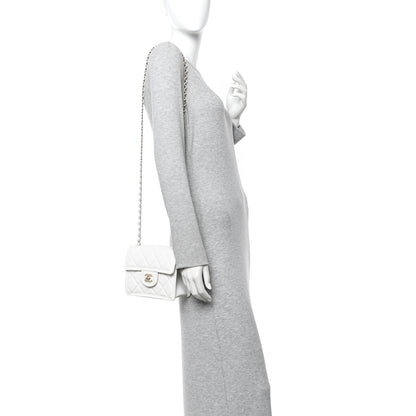 Chanel Caviar Quilted Mini Sweet Classic Flap White 2 of 10