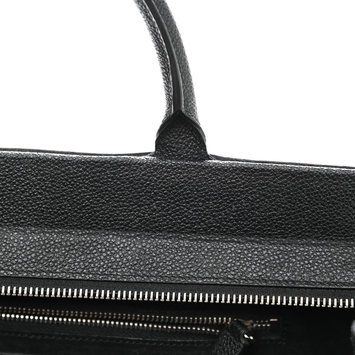 Saint Laurent Grained Calfskin Small Cabas Rive Gauche Black 16 of 17