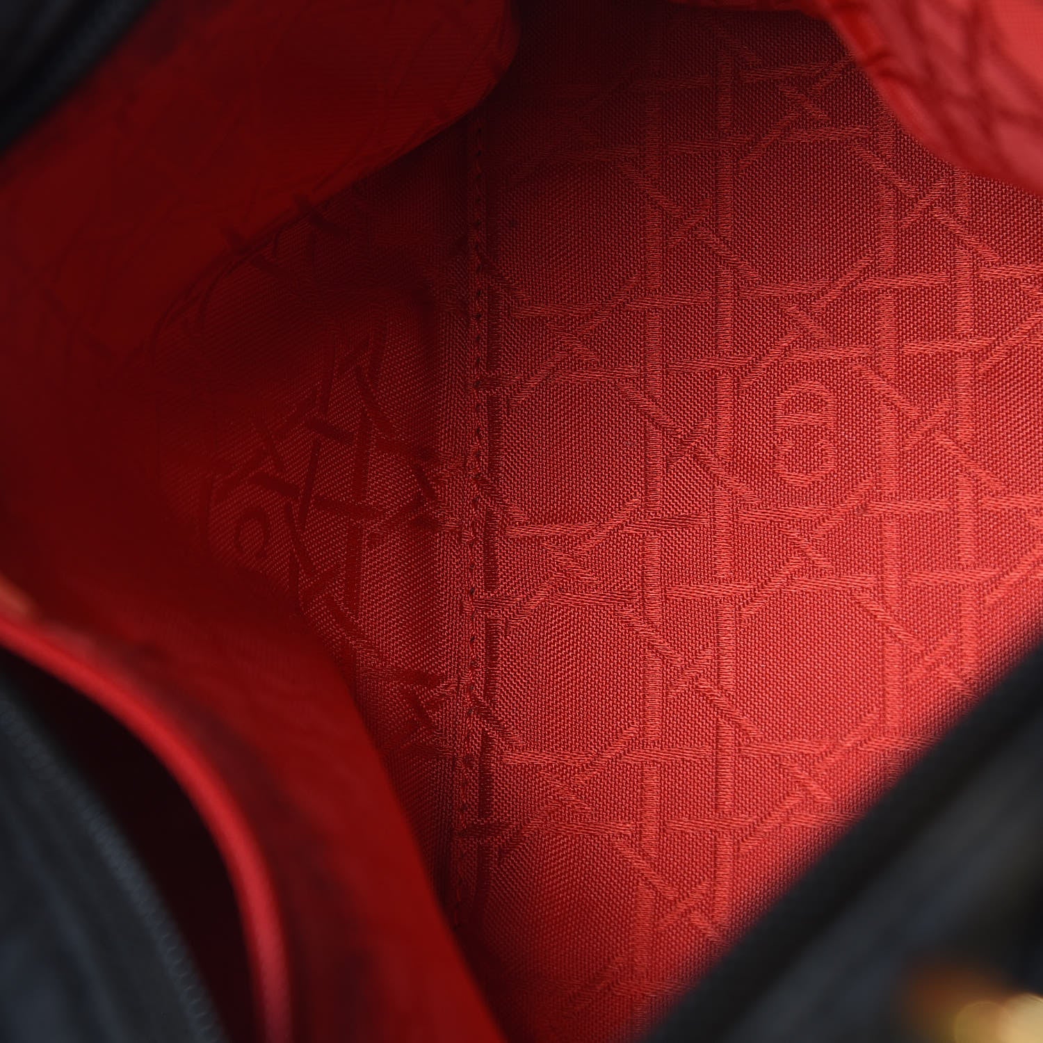 Christian Dior Nylon Cannage Medium Lady Dior Black 13 of 15